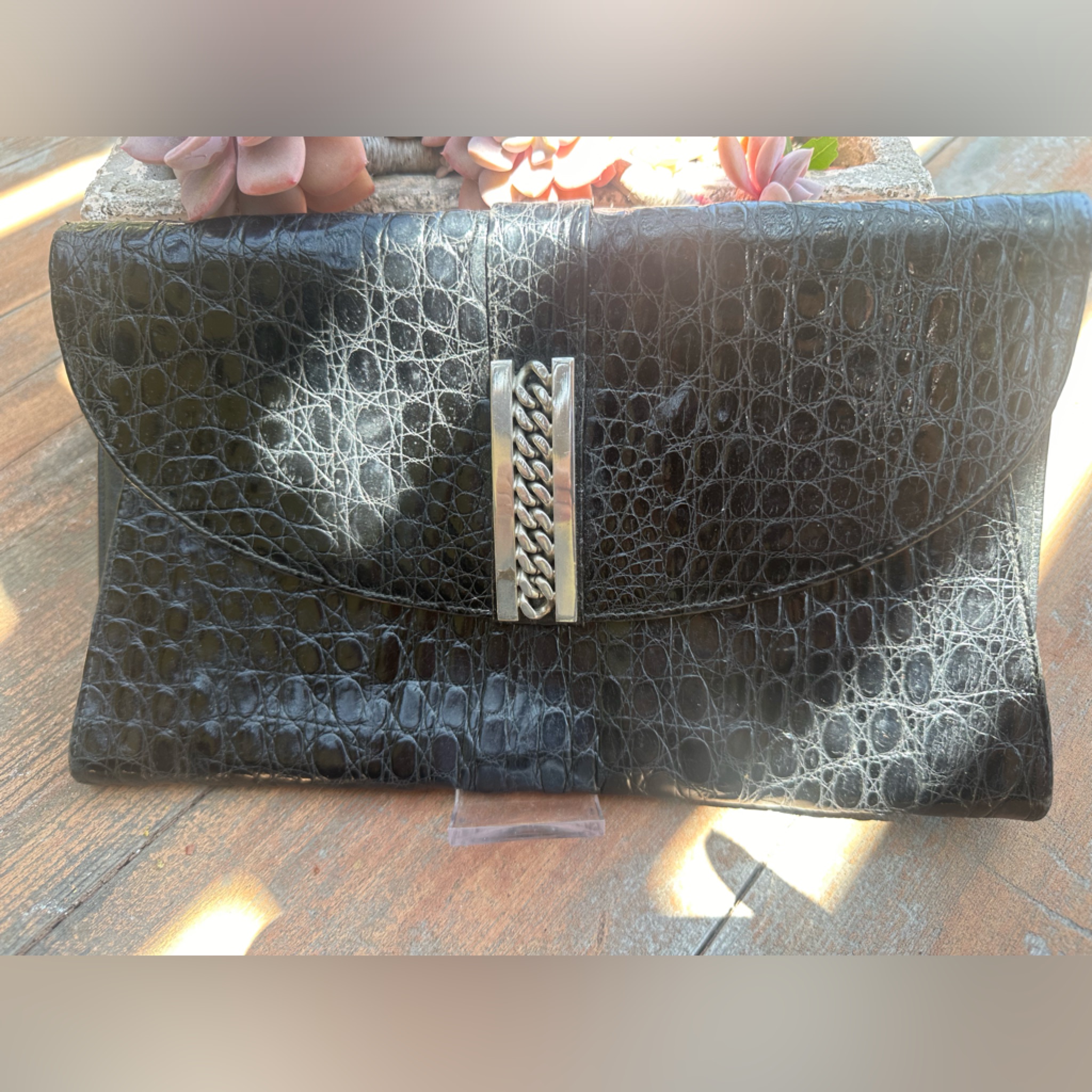 Crocodile Black Clutch Crocodile Black Clutch